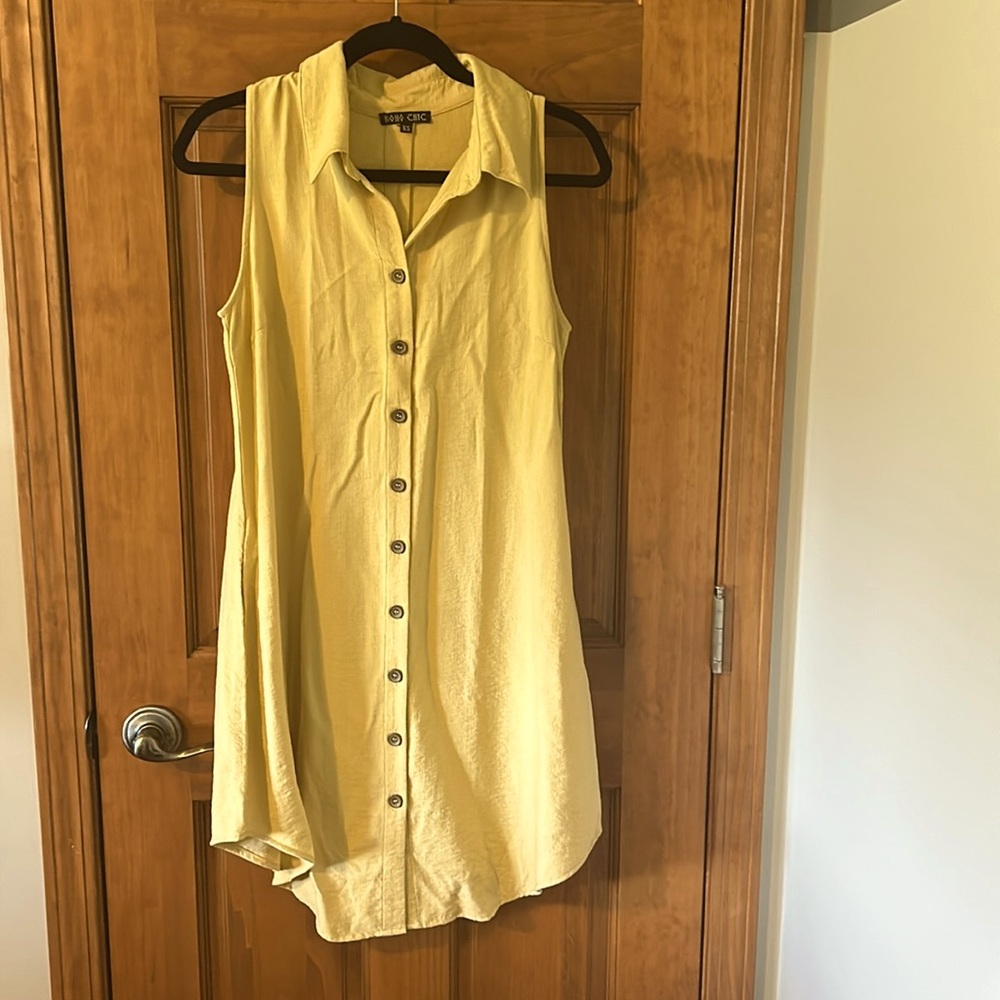 Boho Chic Button Down Dress